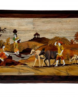 18X30 Inch Rosewood Village Scenery Panel