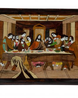 24X36 Inch Rosewood Last Supper Panel