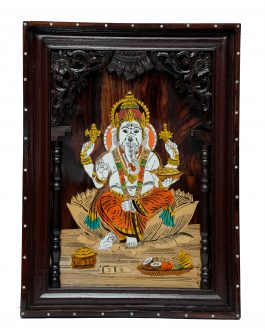 12X24 Inch Rosewood Ganesh panel