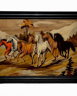 36X48 Inch Rosewood Horse Panel