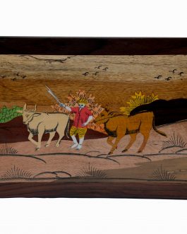 10X15 Inch Rosewood Cow Herd Panel