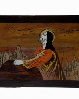 10X15 Inch Rosewood Jesus Pael Panel