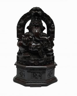 24 Inch Rosewood Sitting Ganesh with Special Base