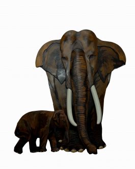 60X60 Inch Elephant Wall Hanging
