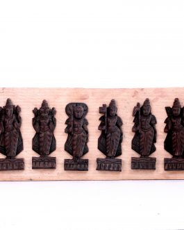 Wood Carving Dasavatharam Panel