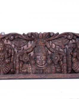 Wood Carving Balaji Panel