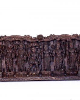 Wood Carving Dasavatharam Panel