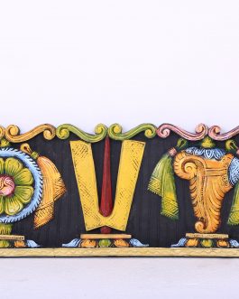 Wood Carving Changu Chakram Namam Panel