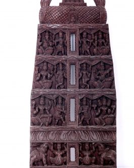 Wood Carving Gopuram Panel