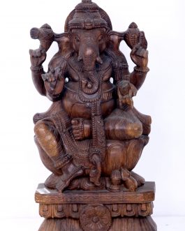 Wood Carving Ganesh