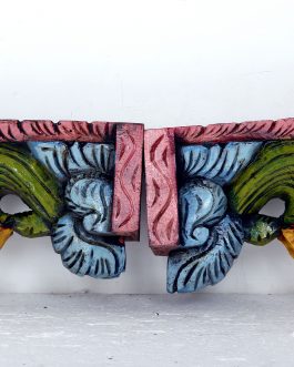 Wood Carving Side Corner Painted Set