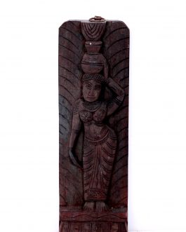 Wood Carving Lady Panel