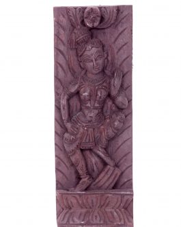 Wood Carving Lady Panel