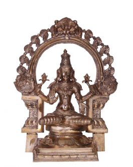 12 Inch Bronze Lakshmi Wih Arch