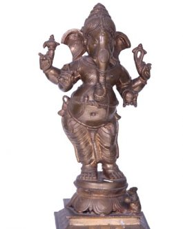 13 Inch Bronze Standing Ganesh