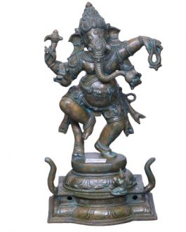 Bronze 21 Inch Danching Ganesh