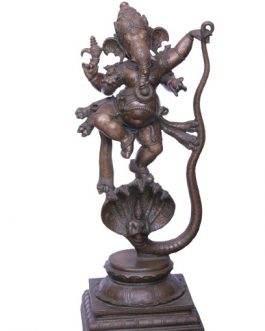 Bronze 24 Inch Kalinga Ganesh