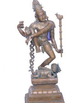 Bronze 25 Inch Nandhi Thandavam A/F