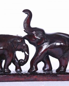Rose Wood Fighting Elephant