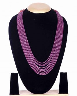 Precious malai Natural Ruby malai (9 ST ring)