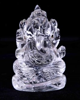 Natural Semiprecious Spatika Ganesh