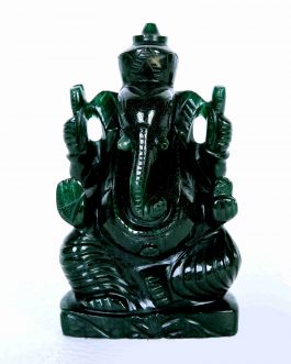 Natural Semiprecious Jade Ganesh