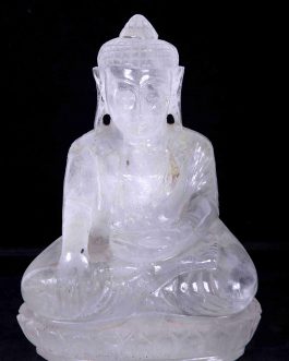 Natural Semi Precious Spatika Buddha