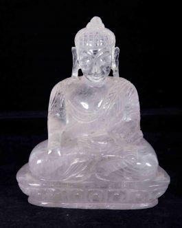 Natural Semi Precious Spatika Buddha