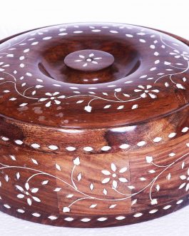 Sheesam Wood Chappathi Bowl
