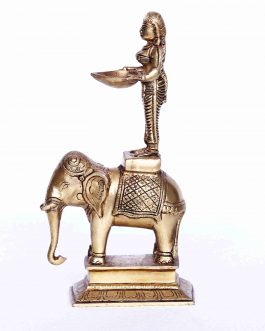 Brass Pavai Lamp 10″Inch