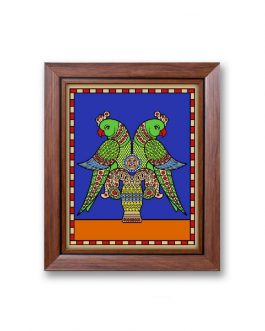 Glass Painting Parrot