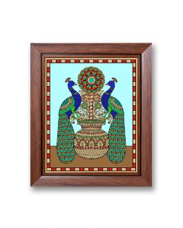 Glass Painting Peacock