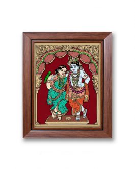 Glass Painting Radha Krishna