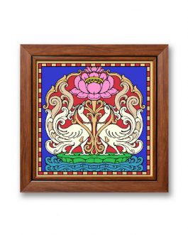 Glass Painting Lotus Annam