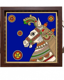 Glass Painting Horse Tray