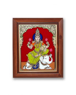 Glass Painting Gaja Lakshmi