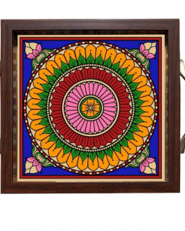 Glass painting Flower Tray