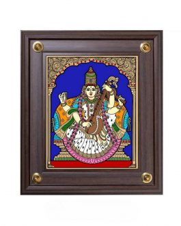 Glass painting Saraswathi