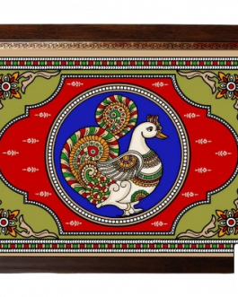 Glass Painting Annapakshi Tray