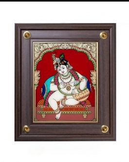 Glass Paintings Butter Krishna