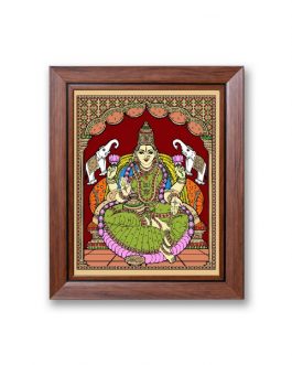 Glass Painting GajaLakshmi