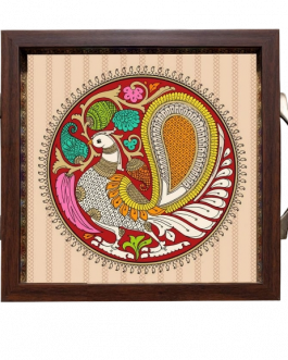 Glass Painting Annam Round Tray