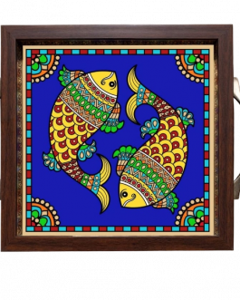 Glass painting Fish Tray