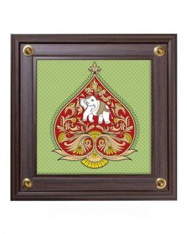 Glass Paintings Spade Elephant