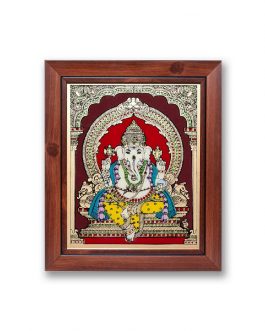 Glass Painting Ganesh