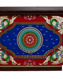 Glass Painting Angel Tray