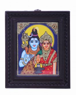 Tanjore Painting Siva Parvathi