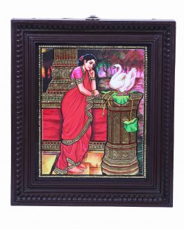 Tanjore Painting Nala Dhamayanthi