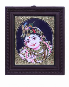 Tanjore Painting Krishna Face