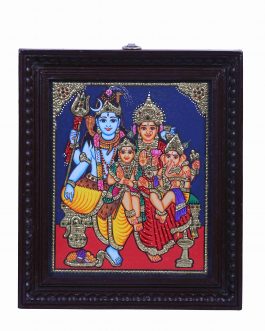 Tanjore Painting Siva Family